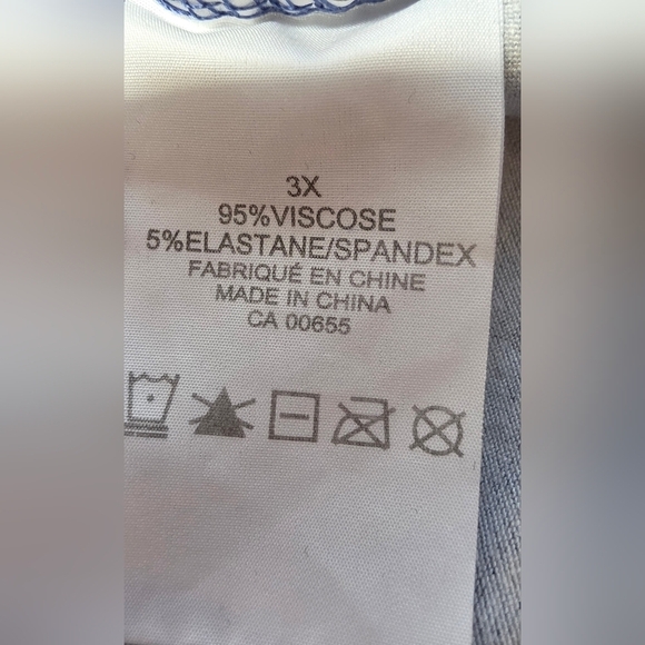 Pretty  boho Pennington Blue Summer Top with ruching 95% viscose 3XL - Picture 9 of 16